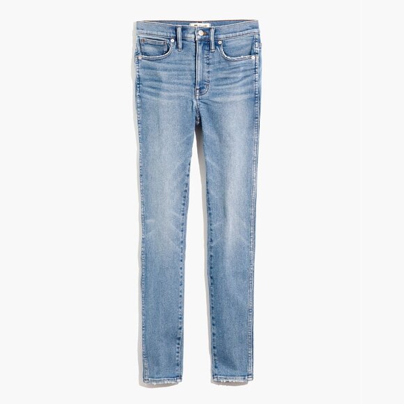 Madewell 10" High-Rise Skinny Jeans Hamden Wash Light Waisted Retro Denim Pant 8 - Picture 4 of 11
